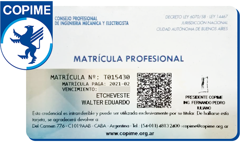 Protexelcerco, servicio de instalación de cercos electricos, COPIME, colegio de tecnicos provincia de buenos aires